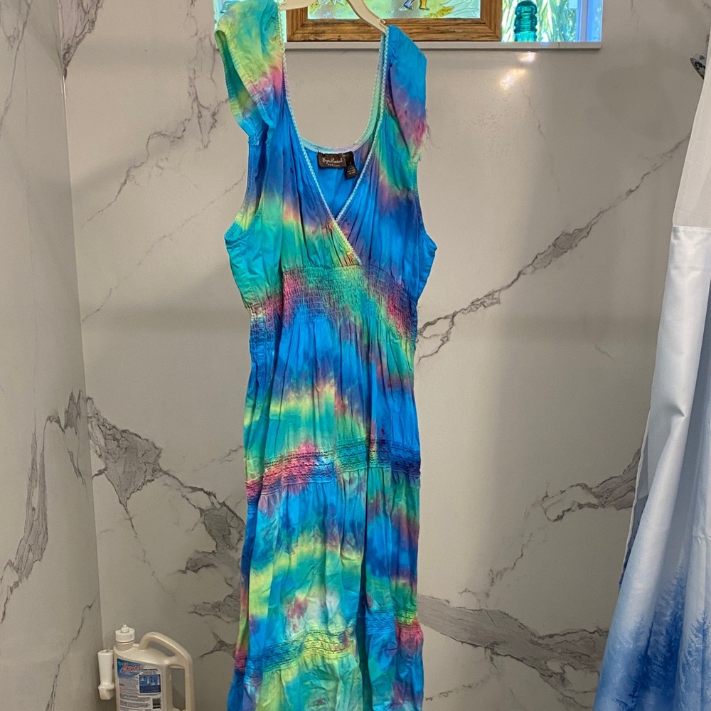 Hand tie dyed Multicolor Dress
